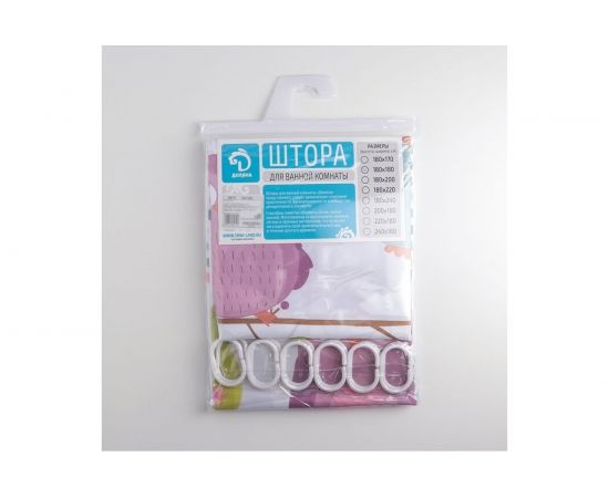 Штора для ванной Доляна Совушки 180х180 см, полиэстер 1385712 – изображение 5