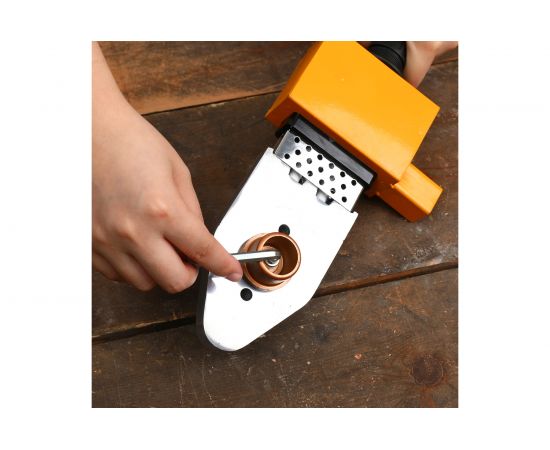 Аппарат для сварки полипропиленовых труб DEKO в металлическом кейсе, 4 насадки (20-40 мм) PPWM2100W 063-4247 – изображение 7