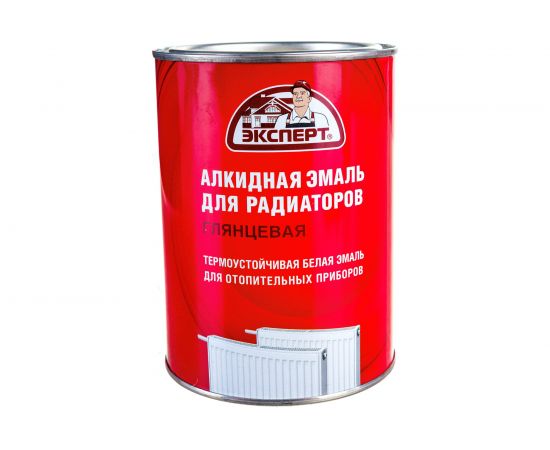 Эмаль алкидная для радиаторов ЭКСПЕРТ белая 0,9 кг 25080 