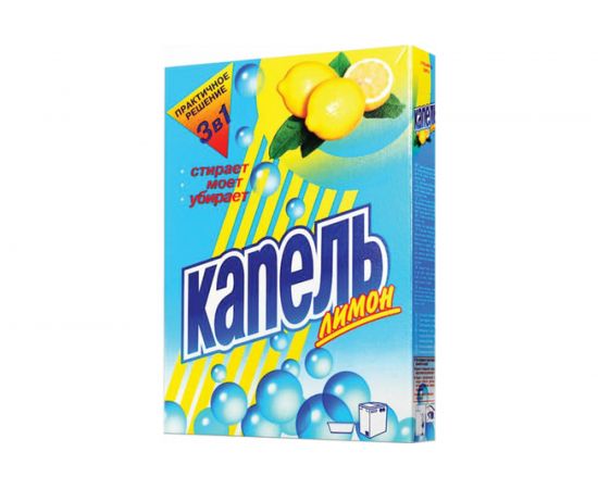 Стиральный порошок КАПЕЛЬ для всех типов стирки 400 г Лимон 4301020009 604879 