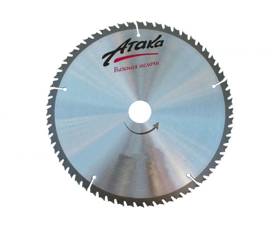 Диск пильный по дереву (250х32 мм; 80T; б/рез тон.) АТАКА 8078940 