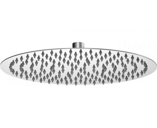 Потолочная лейка для душа OUTE круглая, 25x25 см, глянцевый хром, кронштейн с шарниром TH97J-10 