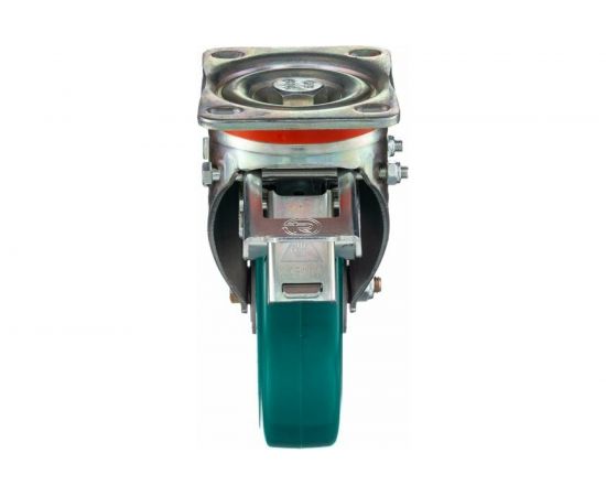 Колесо с вращающейся опорой, пластиной крепления и задним тормозом (200 мм; 700 кг) Tellure rota 627206 – изображение 13