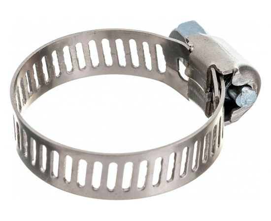 Хомуты Зубр ЭКСПЕРТ нерж. сталь, просечная лента 8 мм, 13-26 мм, 5 шт. 37811-13-26-5 – изображение 2