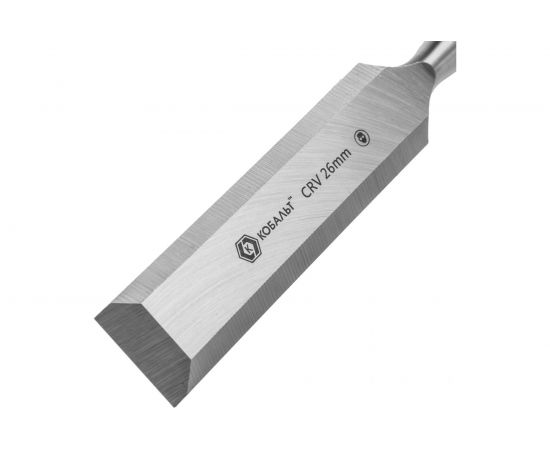 Плоская стамеска (26 х 140 мм, CR-V, блистер) КОБАЛЬТ 245-602 – изображение 2