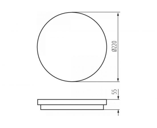 Накладной светодиодный круглый светильник KANLUX BENO 18W NW-O-W/ 32940 – изображение 2
