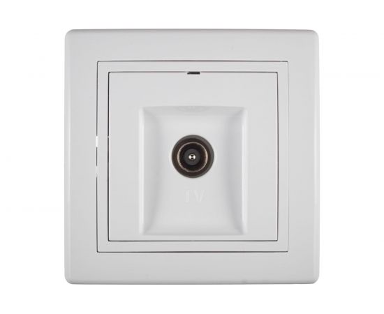 Розетка для антенны Aling-conel PRESTIGE TV, белая 612I.00 113036 – изображение 2