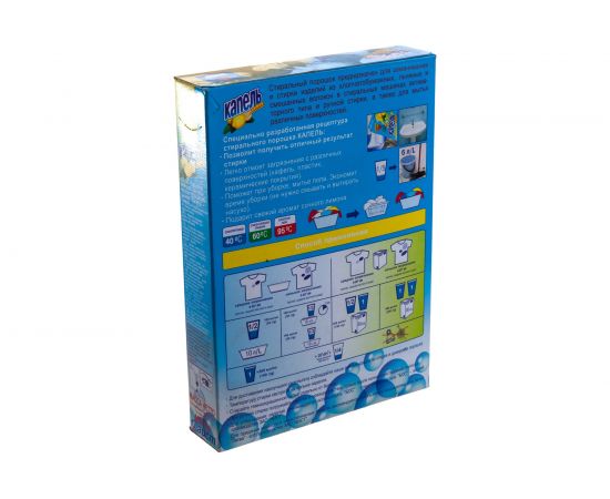 Стиральный порошок КАПЕЛЬ для всех типов стирки 400 г Лимон 4301020009 604879 – изображение 2