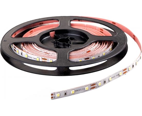 Светодиодная лента MAKSBRIGHT 12В, 60д/м, 14.4Вт/м, IP20, 1200лм/м, 3000K, тепл. белый, 5м MB-R60SS-2835-WW-S – изображение 2