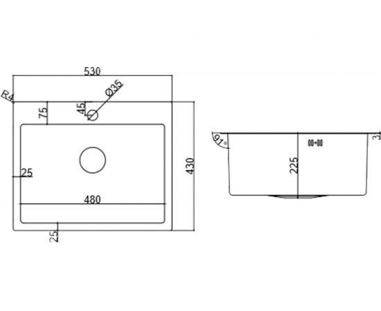 Мойка EMAR универсального монтажа EMB-115 PVD Nano Satine – изображение 2