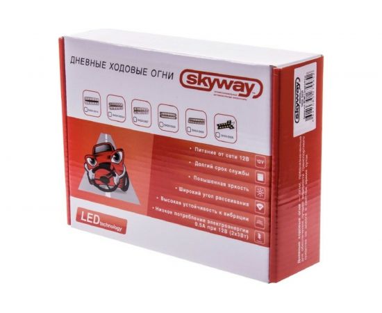 Ходовые огни SKYWAY 12V, 6 диодов, 6 W S08501008 – изображение 3