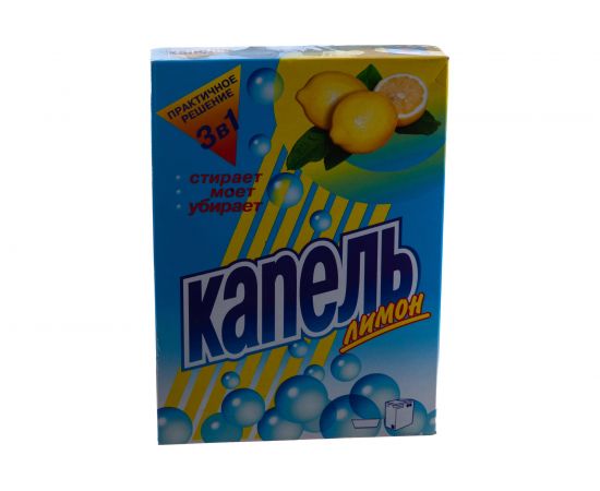 Стиральный порошок КАПЕЛЬ для всех типов стирки 400 г Лимон 4301020009 604879 – изображение 3