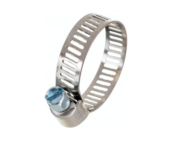 Хомуты Зубр ЭКСПЕРТ нерж. сталь, просечная лента 8 мм, 13-26 мм, 5 шт. 37811-13-26-5 – изображение 3