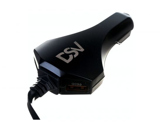 Автомобильное зарядное устройство для телефона и гаджетов DSV 4 USB с проводом R77008 – изображение 3