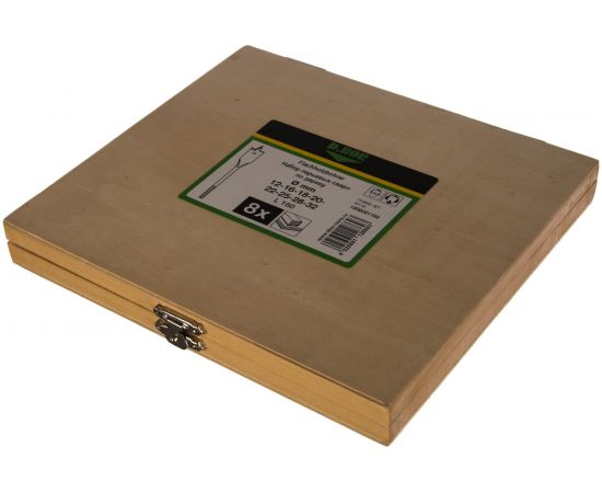 Набор сверл перьевых (8 шт, 12-32 мм) по дереву D.BOR 180608116D – изображение 3