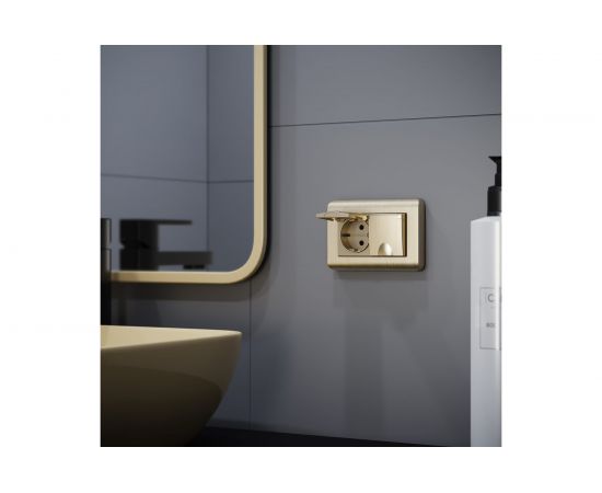 Рамка для двойной розетки Werkel W0082111 шампань a051273 – изображение 3