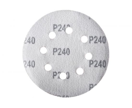 Круг шлифовальный на липкой основе (25 шт; 125 мм; Р240) ПРАКТИКА 034-205 – изображение 3