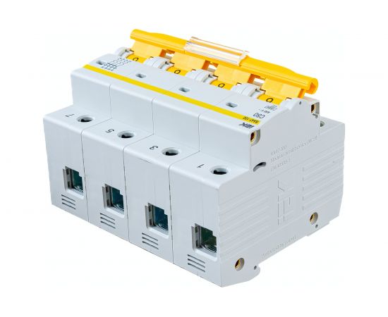 Автоматический выключатель IEK ВА 47-100, 4Р, 80А, 10 кА, х-ка С MVA40-4-080-C – изображение 3