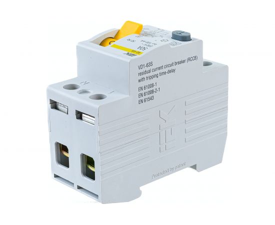Устройство защитного отключения IEK ВД1-63S УЗО, 2Р, 50А, 100мА MDV12-2-050-100 – изображение 3