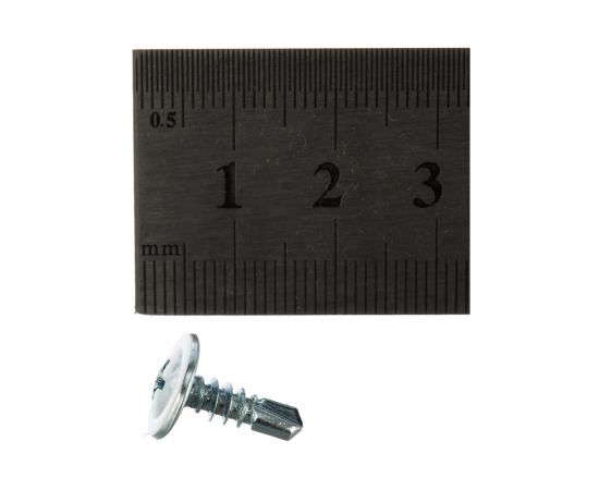 Саморезы с прессшайбой и сверлом по листовому металлу до 2 мм Зубр PH2 4,2х14 мм 40шт 300216-42-014 – изображение 3