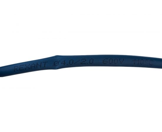 Термоусаживаемая трубка REXANT 4,0/2,0 мм синяя, ролик 2,44 м 29-0015 – изображение 4
