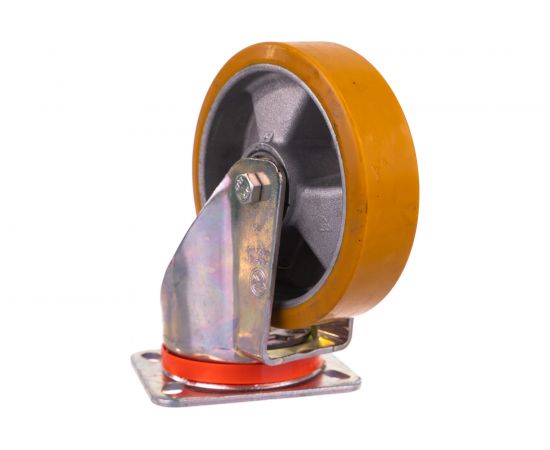 Колесо с вращающейся опорой и пластиной крепления (125 мм; 350 кг) Tellure rota 657603 – изображение 4