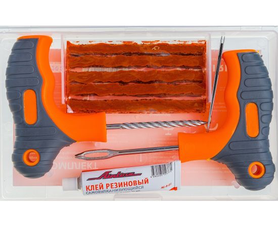 Ремкомплект для бескамерных шин в прозрачном кейсе AIRLINE ATRK-8 – изображение 4