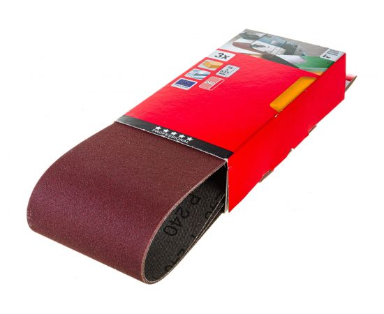 Лента шлифовальная 75x533 мм К240 3 шт kwb 912524 – изображение 5