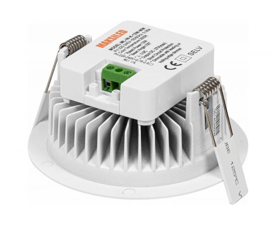 Встраиваемый светильник MAKSILED 12Вт, 220В, 950лм, монтаж.отв. 100мм, 3000К, диммируемый ML-IN-K12W-WW – изображение 5