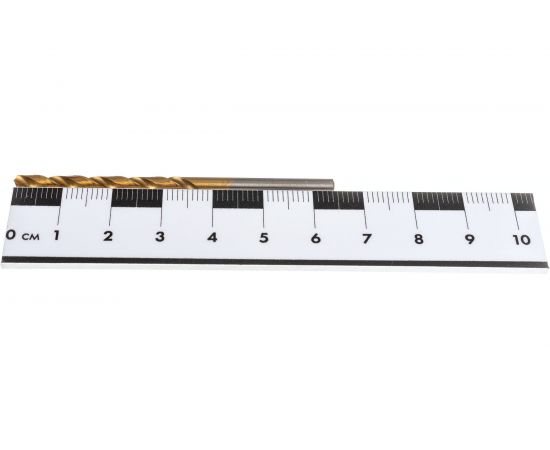 Сверло по металлу (3.1х65х36 мм; А1; Р9; нитрид титана) Туламаш 56322 – изображение 5