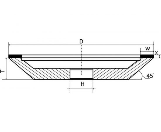 Круг алмазный шлифовальный 12А2-45 (150х10х5х32 мм; 100/80) КристАл Лтд 34515 – изображение 6