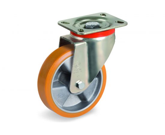 Колесо с вращающейся опорой и пластиной крепления (125 мм; 350 кг) Tellure rota 657603 – изображение 6