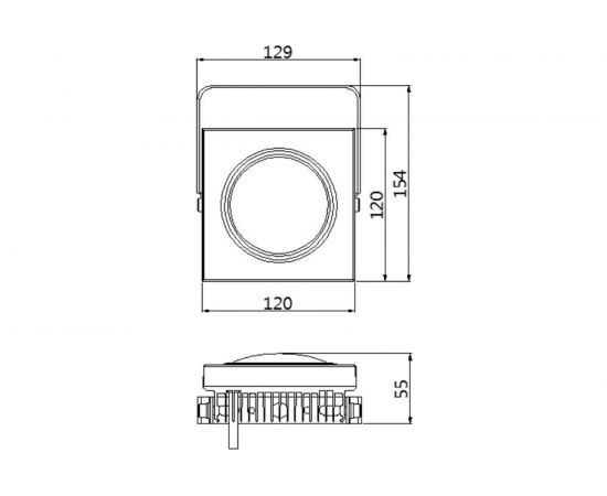 Светодиодный прожектор MAKSBRIGHT 30Вт, 6500К, 2250лм, IP65, белый, 120х120х53мм MB-FL-KOW-30W – изображение 9
