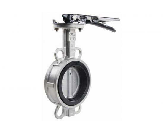 Затвор дисковый поворотный DN.ru 316L-316L-EPDM Ду50 Ру16, корпус - нержавеющая сталь, диск - нержавеющая сталь, уплотнение - EPDM, с ручкой 12072133861 