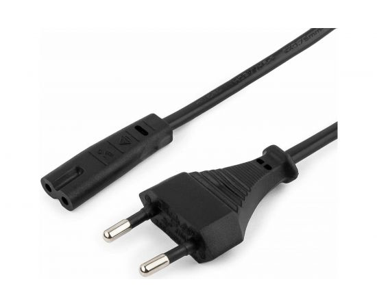 Кабель питания Cablexpert аудио/видео 1м CEE 7/16 - C7 VDE 2-pin 2х075 черный пакет PC-184-VDE-1M 