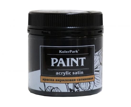 Краска акриловая сатиновая черная Palizh Koler Park 50 мл КР.02-0,05 11606923 