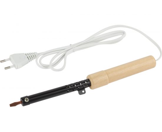 Паяльник с деревянной рукояткой ЭРА ЭПСН 230 В, 25 Вт, PLR01 25 W Б0046951 