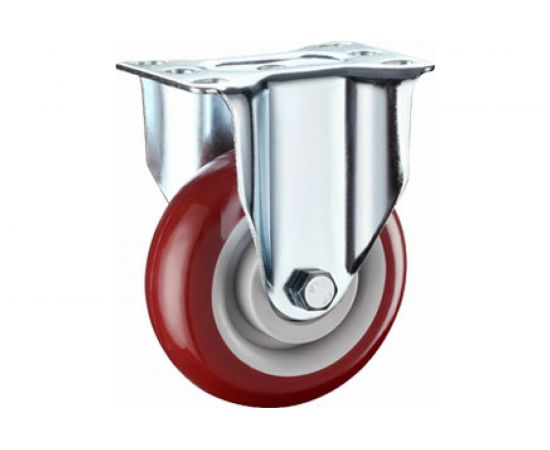 Колесо аппаратное полиуретановое неповоротное 310125F (125 мм; 150 кг) А5 1005795 