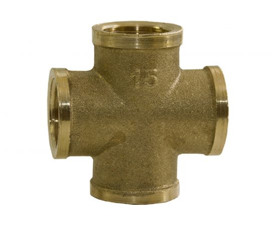 Крестовина LEXLINE 1/2 вн/вн/вн/вн., латунь 15 Украина 516614 