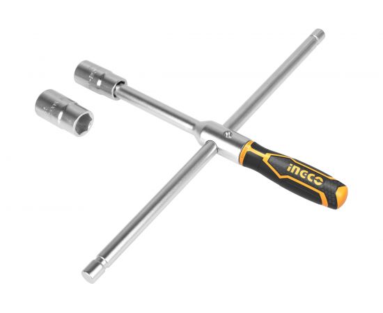 Крестовой баллонный гаечный ключ INGCO 17/19/21/23 мм. INDUSTRIAL HRCW40231 