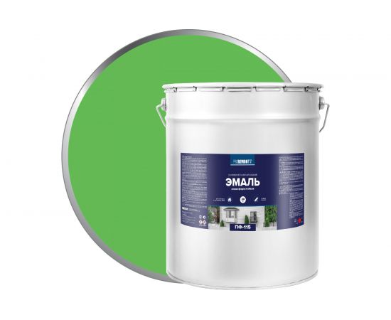 Эмаль PROREMONTT ПФ-115 салатовая, 20 кг Лк-00005610 