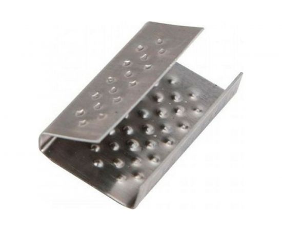 Скоба для ПП ленты ВОЛГА ПОЛИМЕР 12 мм, сталь, 1000 шт. PP-ST-12 