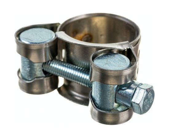 Силовой хомут Nord-Yada Д: 20-22 мм, Ш: 18 мм, Т: 0,6 мм, болт: М5х40, нерж. сталь 903114 