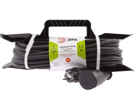 Силовой удлинитель ЭРА UFx-1e-3x2,5-10m-IP44 KG на рамке с/з 1 розетка 10 м КГ 3х2,5 Б0050870 