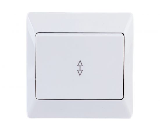 1 клавишный выключатель TDM Ильмень на 2 направления 10А белый SQ1823-0005 