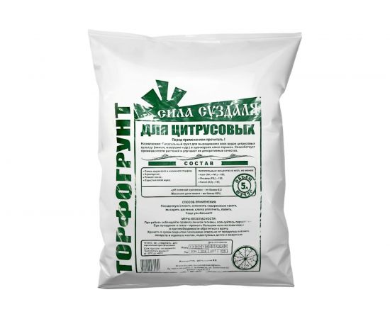Грунт Сила Суздаля Цитрусовые 5 л GCT0050 