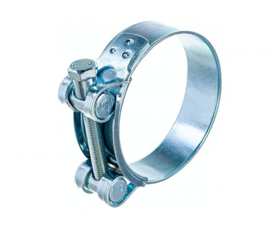 Силовой хомут Nord-Yada Д: 68-73 мм, Ш: 24 мм, Т: 1.5 мм, болт: М8х70, оцинкованная сталь 905999 – изображение 2