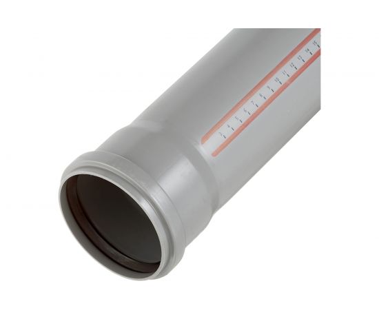 Труба однораструбная канализационная HTEM 40х1500 Ostendorf 111050 – изображение 2