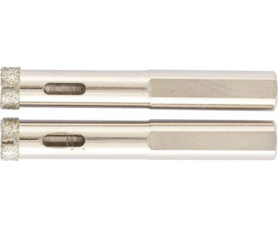 Сверло алмазное по керамограниту (2 шт; 8х67 мм; 3-гранный хвостовик) MATRIX 726083 – изображение 2