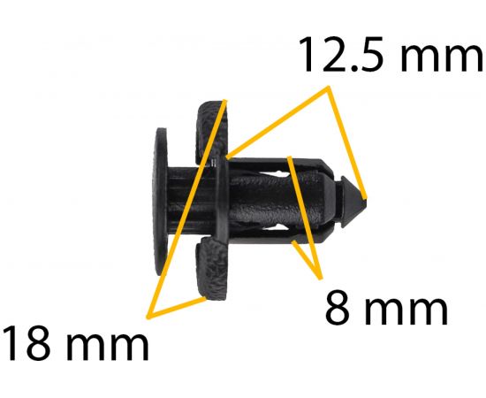 Автокрепеж для Infiniti Nissan 10 шт 01553 10501, 0155309611, 9046708185 КрепАвто 0209 – изображение 2